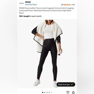 SPANX Shiny Black Leggings